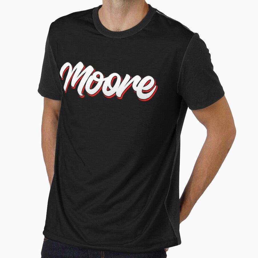 Retro Moore Name Label (Black) by KACIIBARN