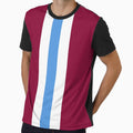 Retro Aston Villa Claret White Blue Bar Stripes by Sporting Colour