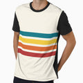 Minimalist Colorful Retro Stripes by cerenalkan