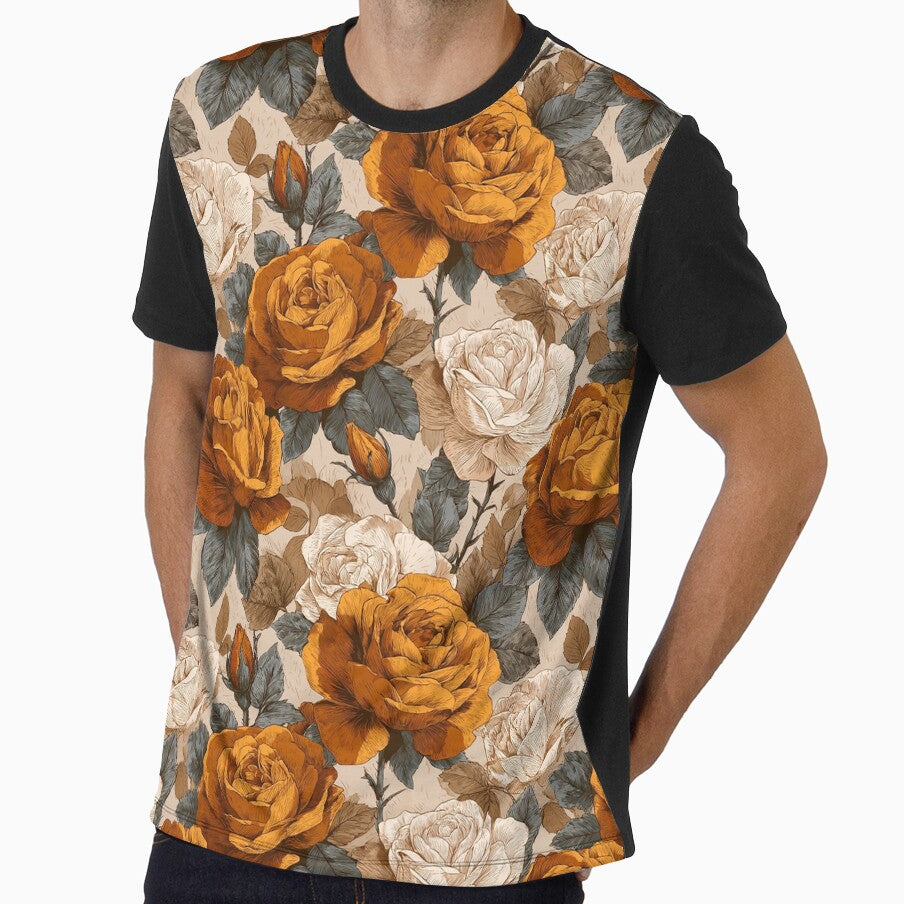 Flourishing Rose Flower  - Botanical Garden Pattern  - Baby Shower Gifts by RoyalStarsPatts