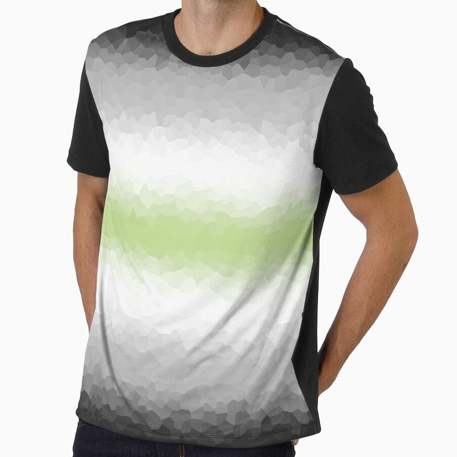 Agender Pride Flag Crystalized , Agender Design by Travelslightly