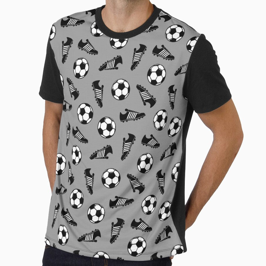 Soccer Balls and Cleats - Gray by littlearrow