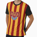 Dukla Prague FC Retro Home and Away Kit Football Jersey Tshirt by Fuzzdandy Designs