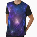 Blue and purple galaxy print by FocusAndFlow