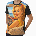 Road Trip Pin-Up Girl Coastal Drive Vintage Summer by Velvet Pin-Ups