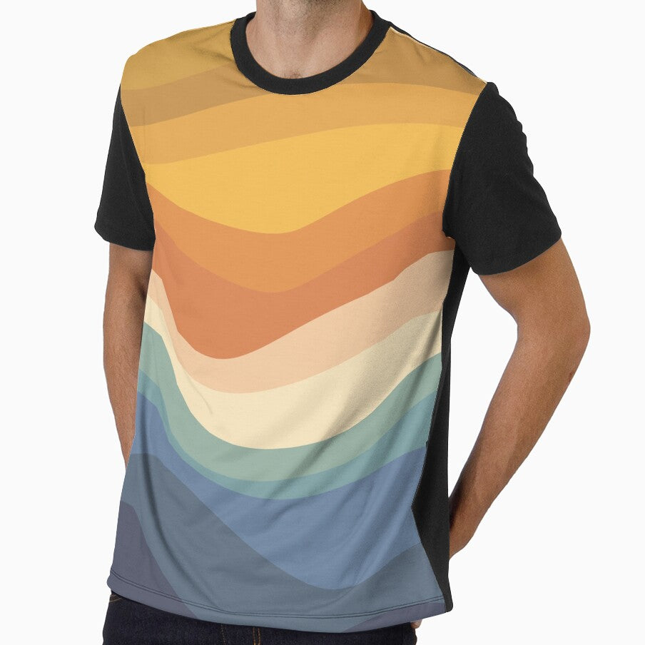retro sunset pattern by printguys