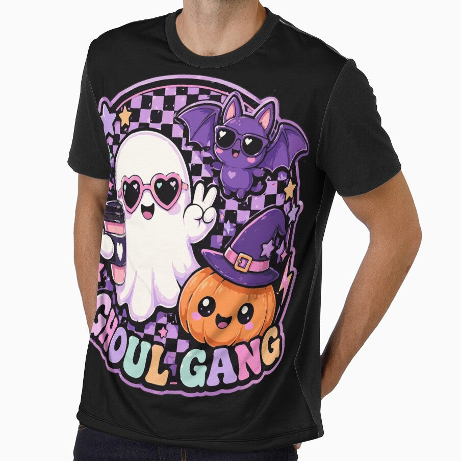 Retro Ghoul Gang - Kawaii Ghost Retro Spooky Crew by Hauntingly Cute