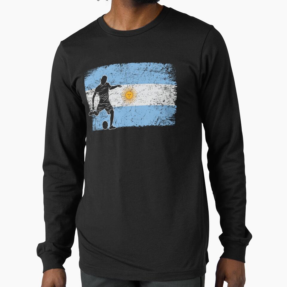 Argentina Flag Soccer Player by Ryan Jay Cruz