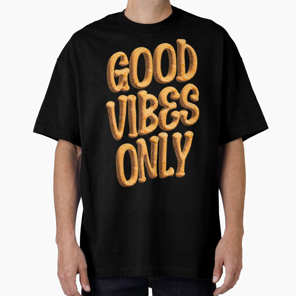 Good vibes only - Realistic wooden 3d typography by ak3shay