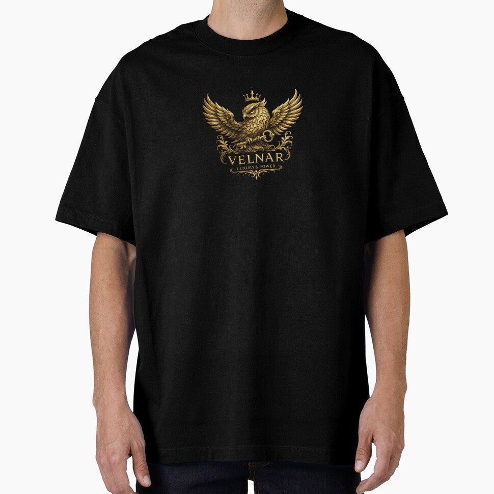 VELNAR Golden Owl Luxury Graphic Tee by Ikkipass Enterprises