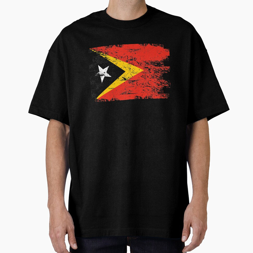 East Timor Shirt Gift Country Flag Patriotic Travel Oceania Light by threadsmonkey