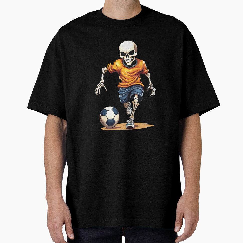 Soccer Football Halloween Skeleton - Spooky Halloween Art by DoraTora