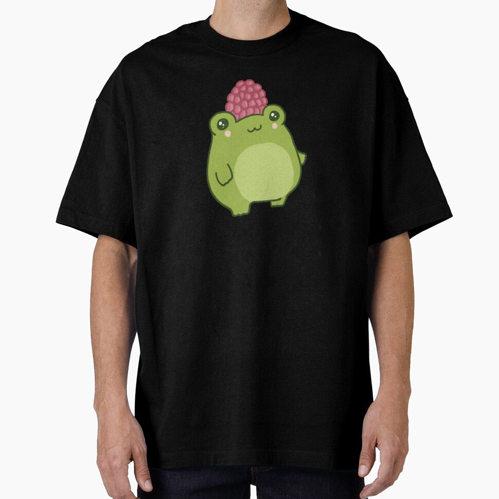 Pastel Raspberry Frog: Cute and Chubby Kawaii Cottagecore Aesthetic for Hipster Kidcore Fans by MinistryOfFrogs