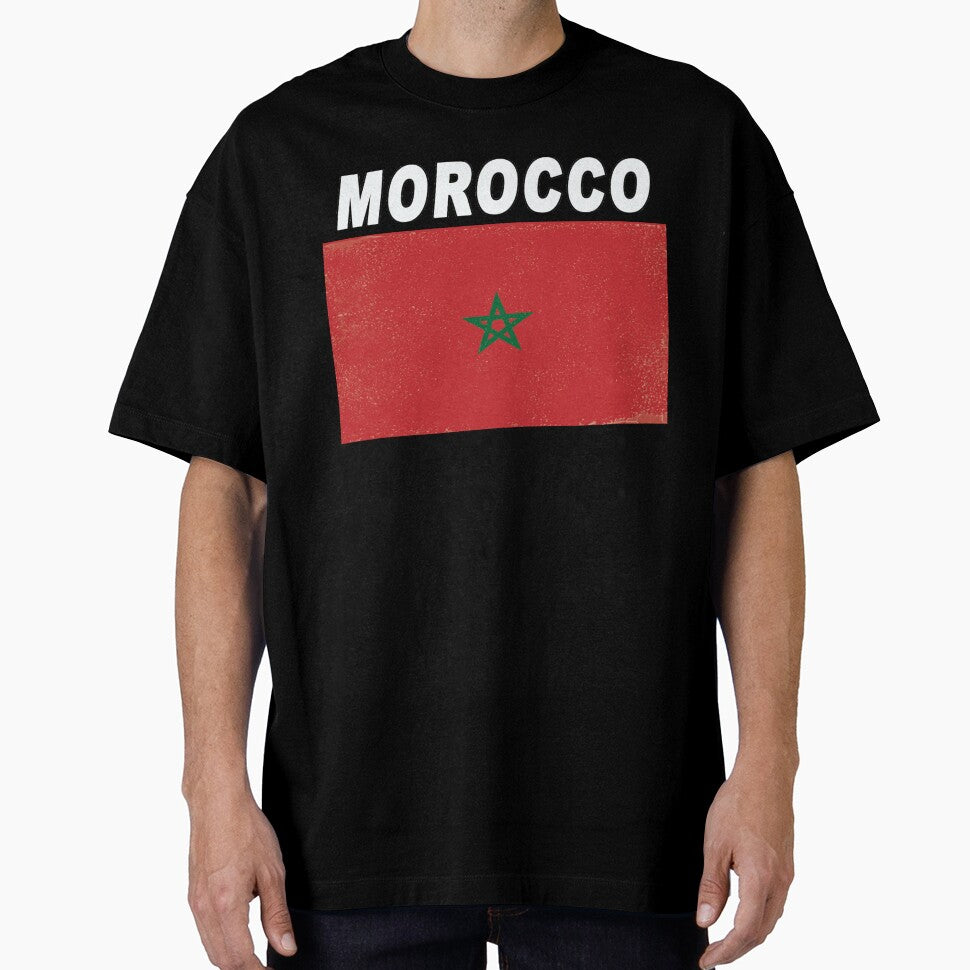 Morocco National Sport Design - Distressed Moccocan Flag by merchhost