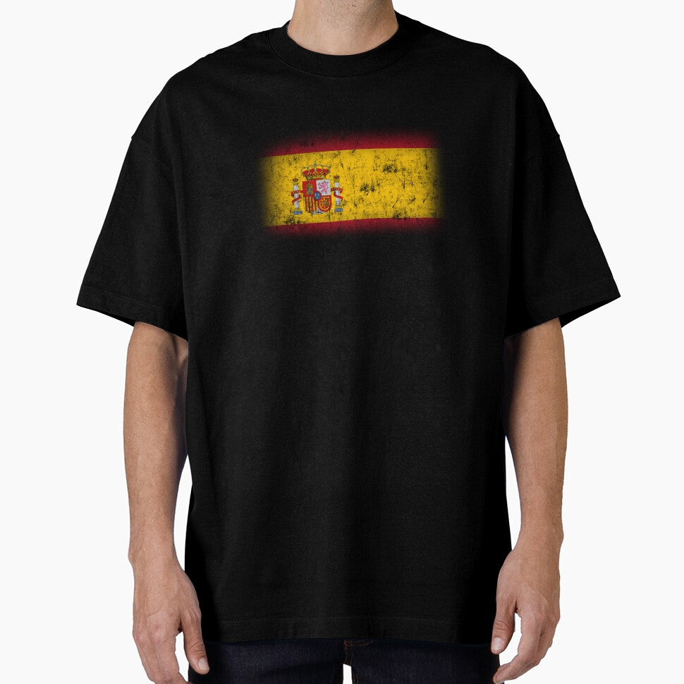 Spain Flag Distressed Cool Spanish Flag Bandera España Men Women T-Shirt by BCNDesign