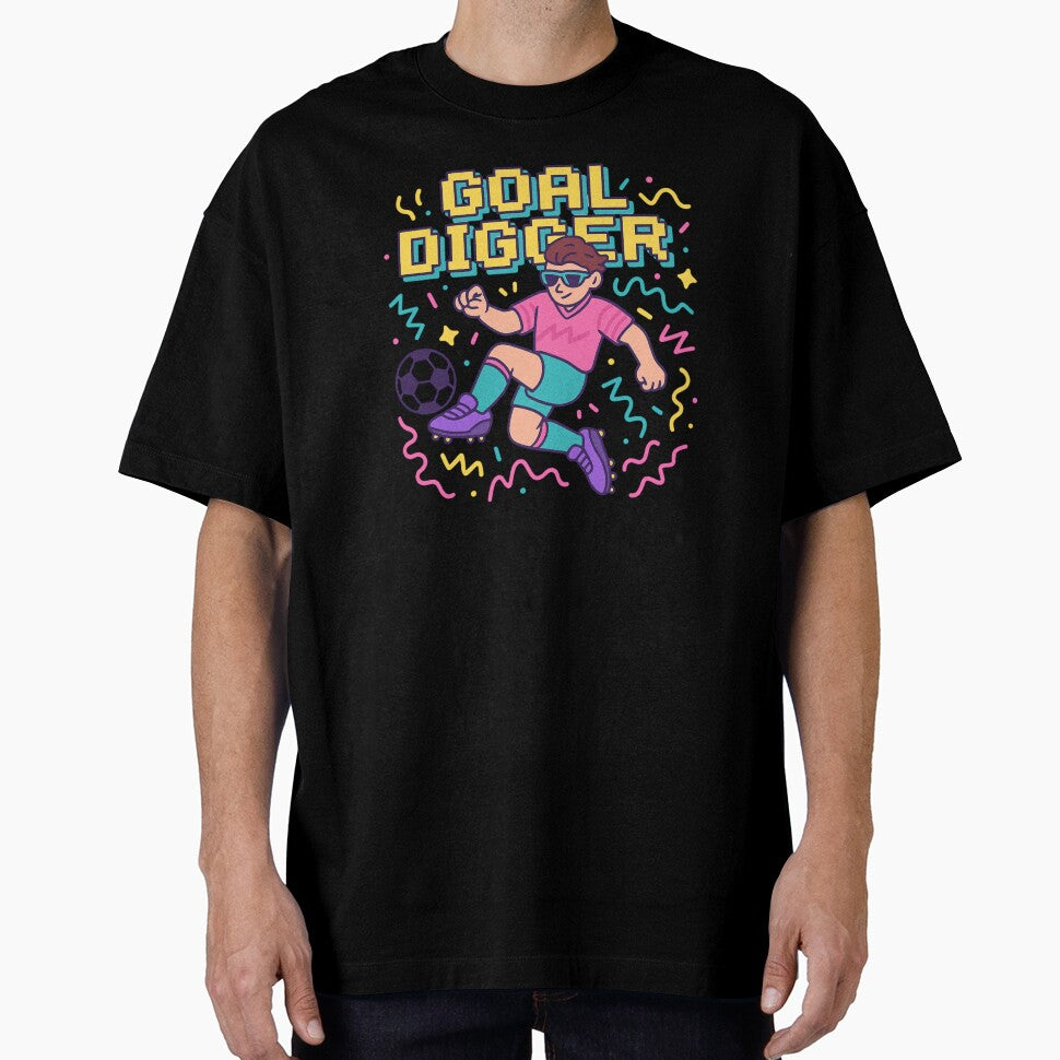 Retro Soccer “Goal Digger” Cartoon Design by Hydravisions
