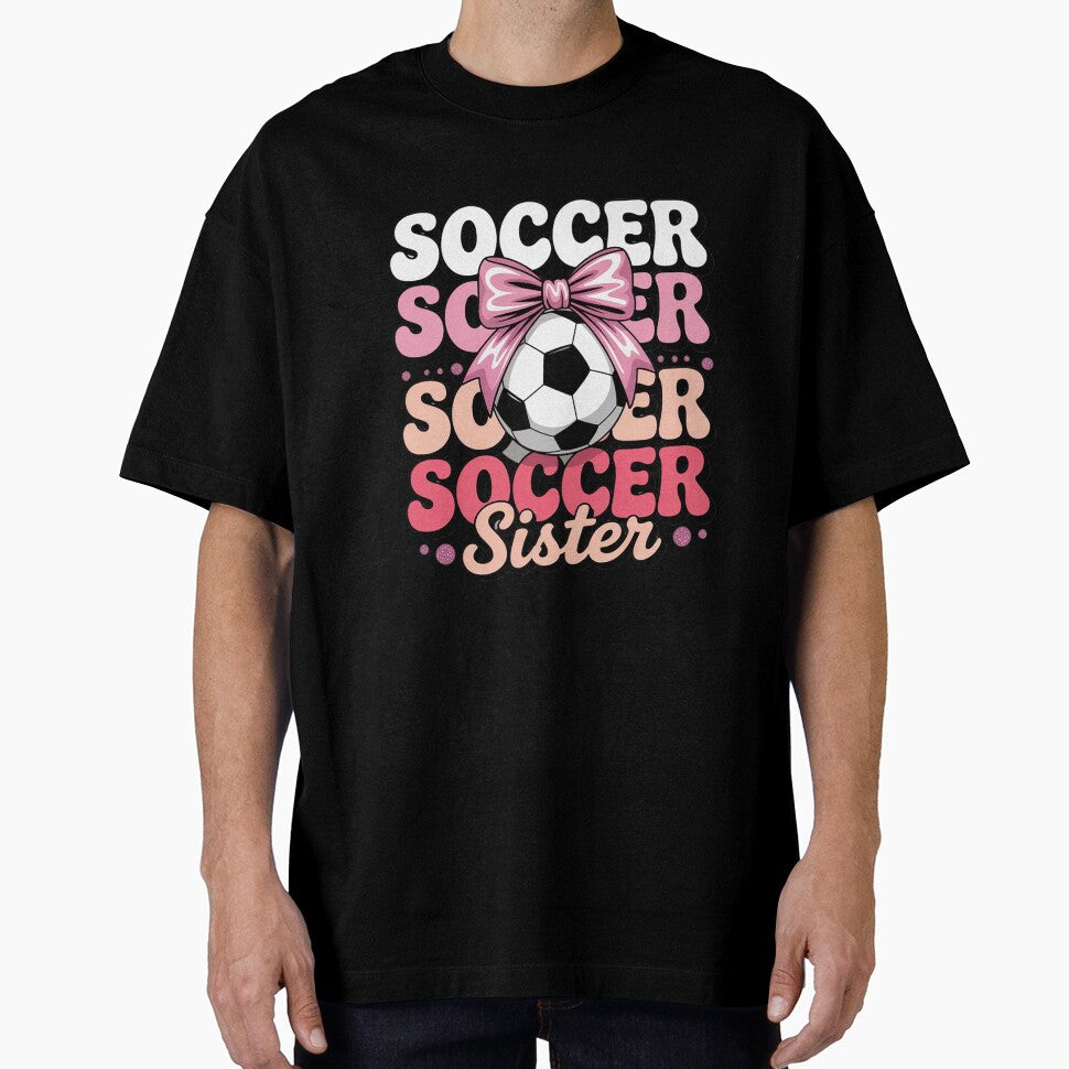 Groovy Soccer Sister Coquette Bow Soccer by repconomArt