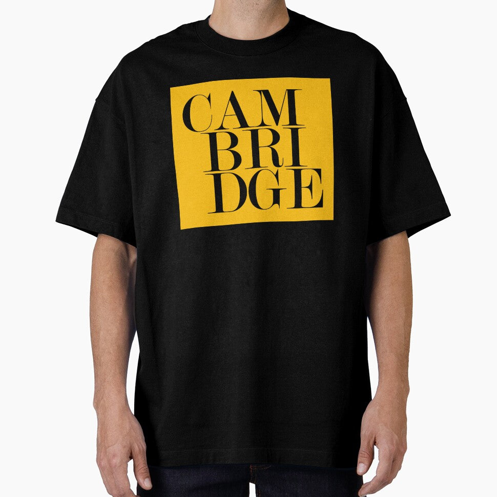 Cambridge UK City Typography Minimalist Patriotic Travel Souvenir by kakarikihill