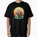 Cute USA Soccer Bald Eagle Retro Sunset Football Fan by ArtDreamClub