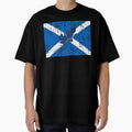 Lewis and Harris on Scotland Flag - Distressed by isleheid