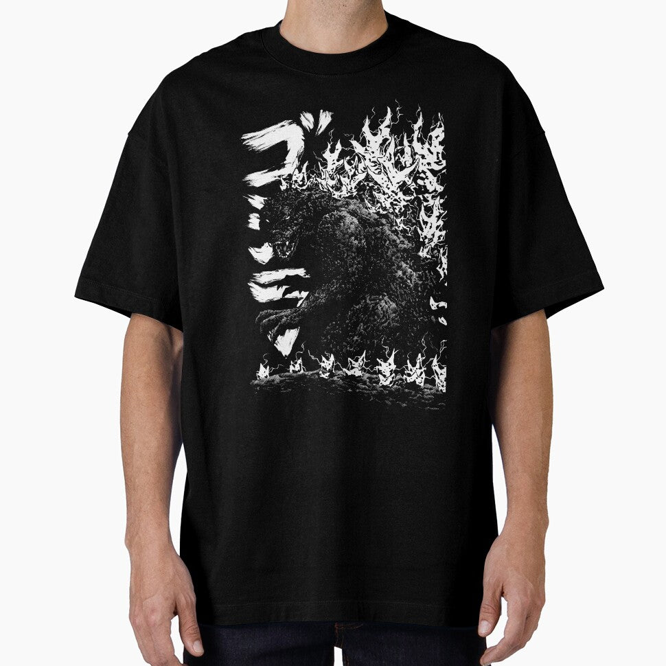 Gojira Millenium godzilla 2000 minus 1 shin b&w by JonathanGrimm