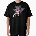 Soccer Bat Halloween Sport – Cute Bat Minimalist Animal Art by BeaverFriends