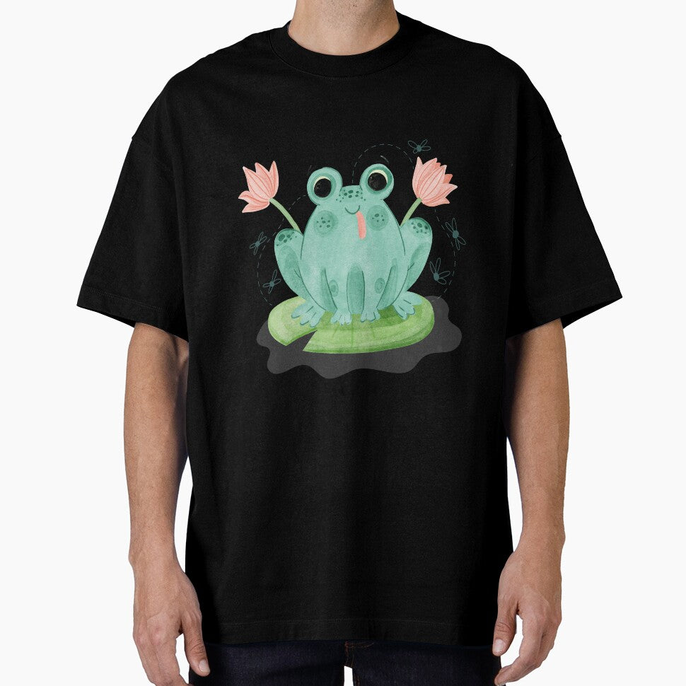 funny & Cute Cottagecore Aesthetic Frog by FreeMood