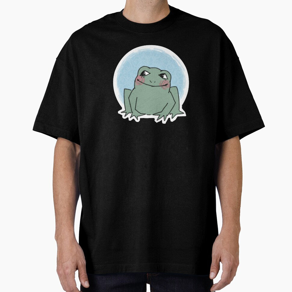 sitting frog (blue) by sanfrankiecisco
