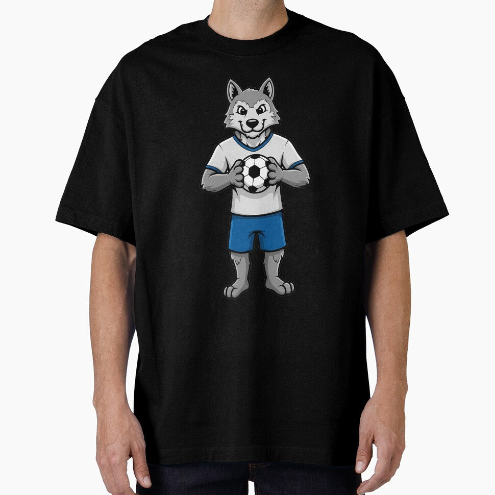 Wolf Soccer Player Mascot Team Spirit by k3rstman1