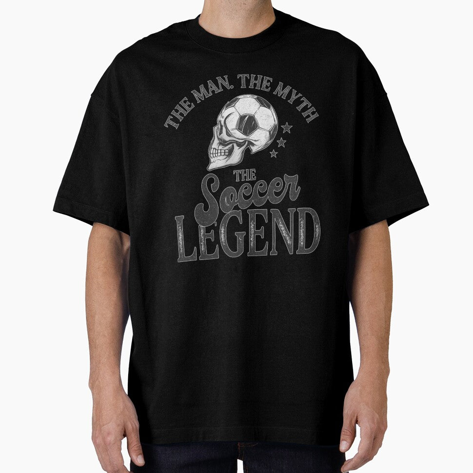 The Man The Myth The Soccer Legend Skull Football Design by haitrieuic96