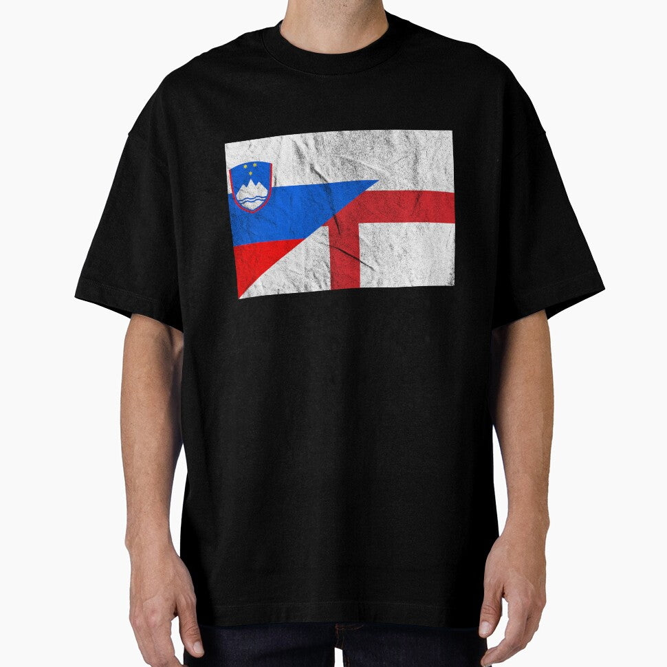 England Slovenia Flag by Carl's Clothing