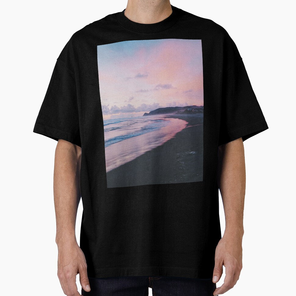 Pink Cotton Candy Sunset Beach by newburyboutique