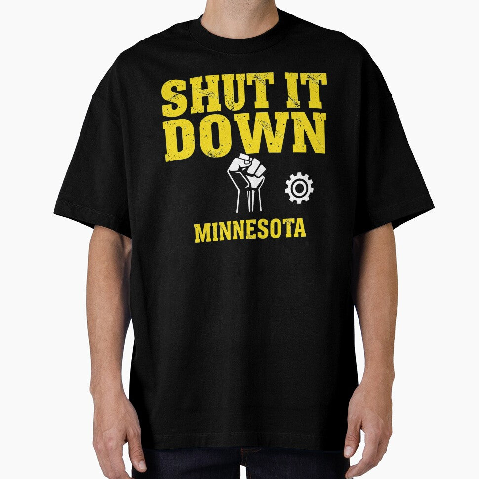 Shut It Down – Bold Typography Statement Art by Sparkofart07