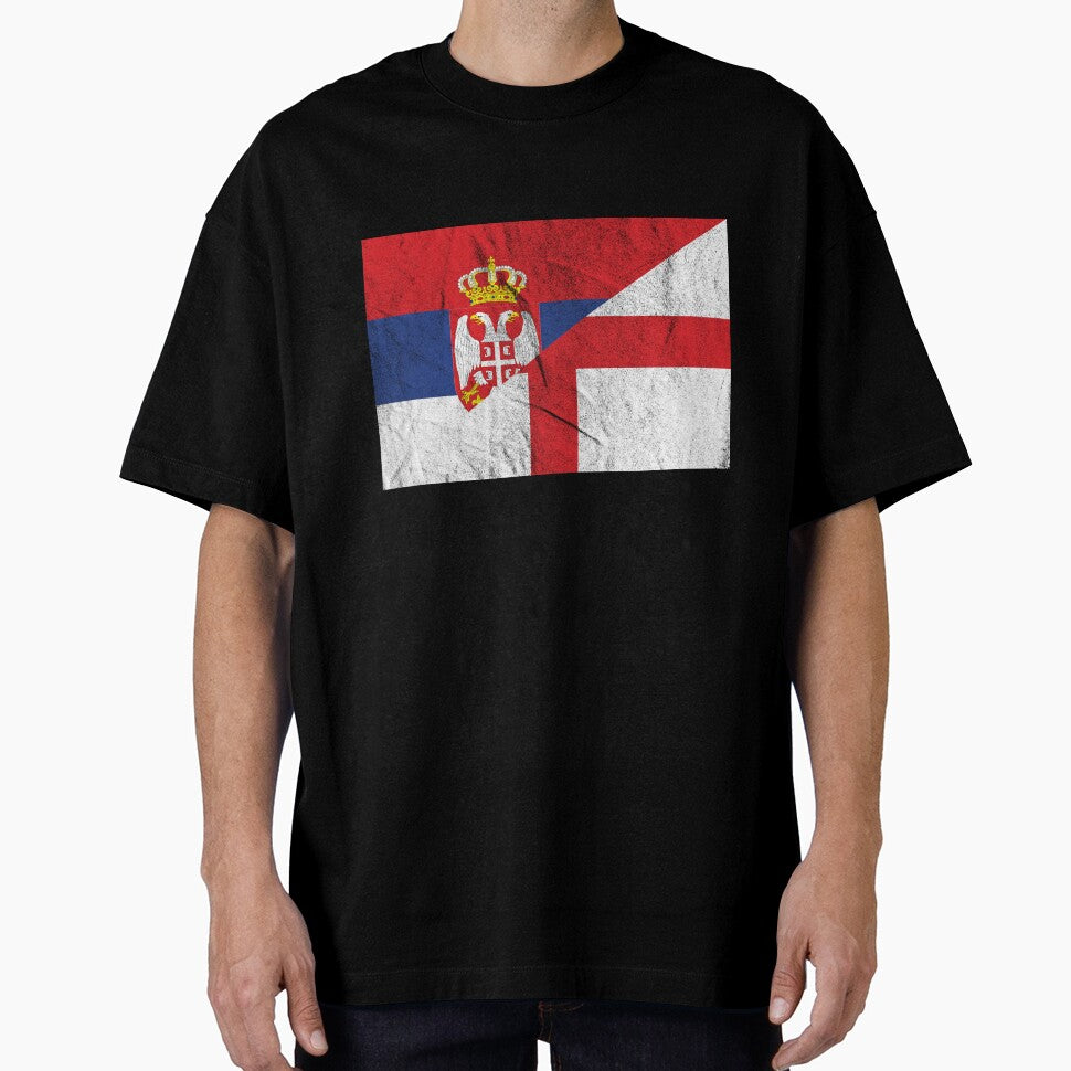 England Serbia Flag by Carl's Clothing