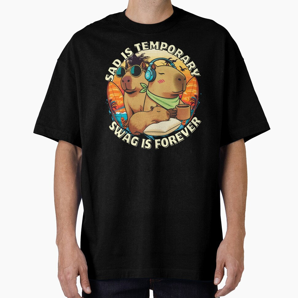 Capybara Chill Vibes – Sad is Temporary, Swag is Forever by 2msons