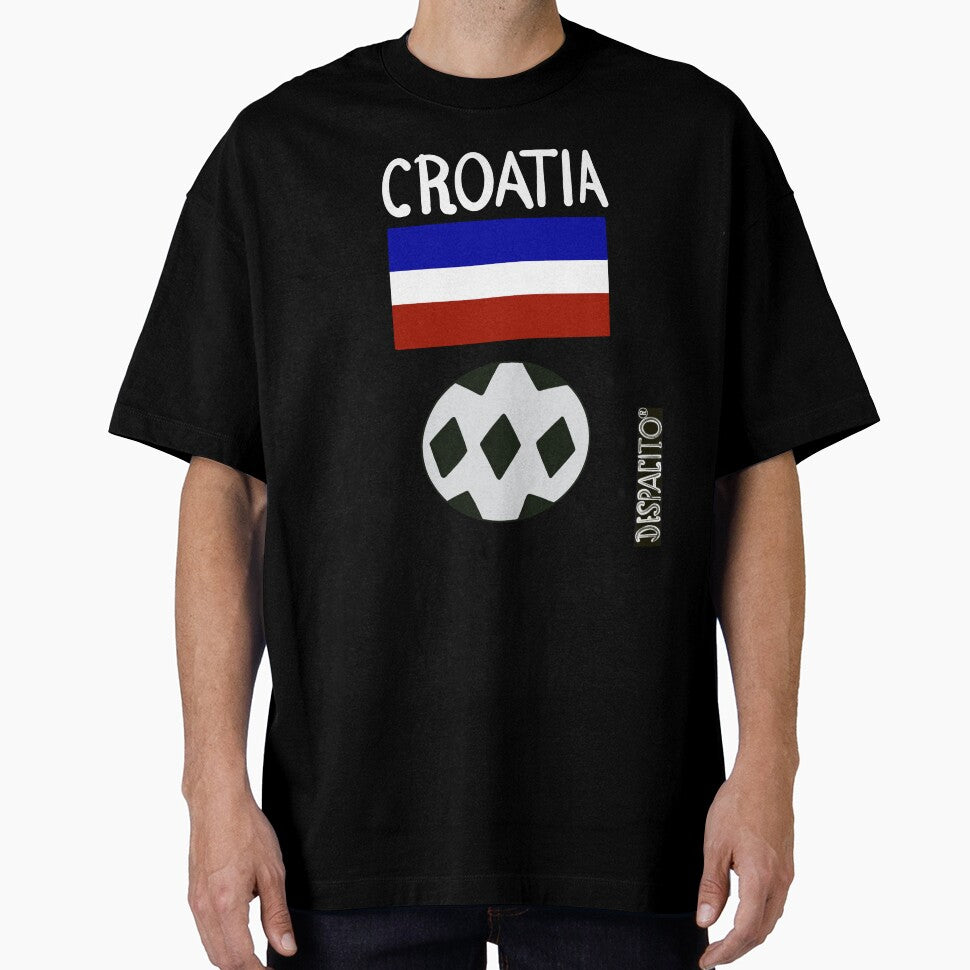 Despacito® Croatia Flag Black White Ball Design Text by DespacitoBrand