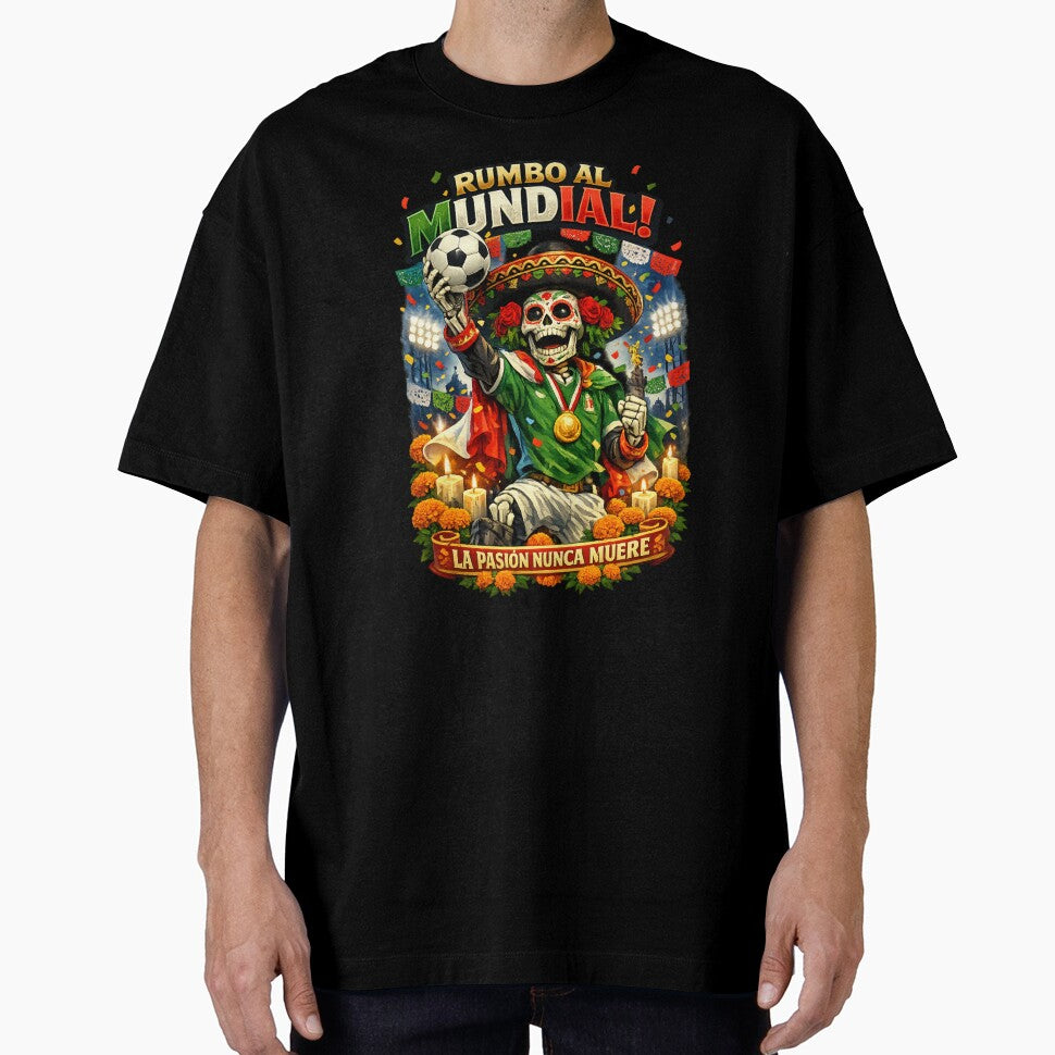 Mexican Day of the Dead Football Fan by Retro Arabica