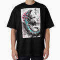 Atomic Neon Godzilla Sumi-e by AnimeArsenalPrints