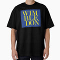 Wimbledon UK (Blue) Typography Minimalist Patriotic Travel Souvenir by kakarikihill