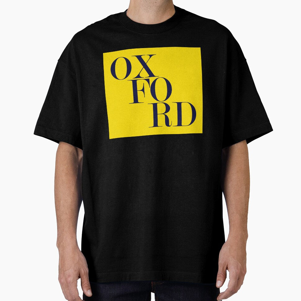 Oxford UK City Typography Minimalist Patriotic Travel Souvenir by kakarikihill
