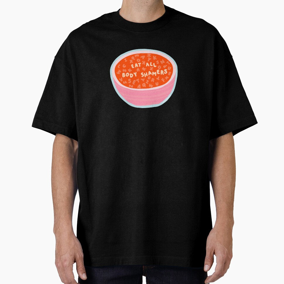 Eat All Body Shamers - Alphabet Soup Messages - The Peach Fuzz by Elizabeth Hudy
