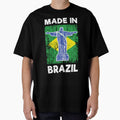 Made In Brazil Vintage Distressed Flag Christ The Redeemer Pride by Dmetalx Art Apparel