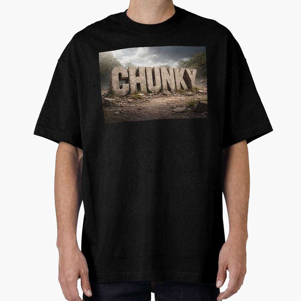 Chunky Typography Stone Text Design – Bold 3D Rugged Style by GarnerSupplyCo