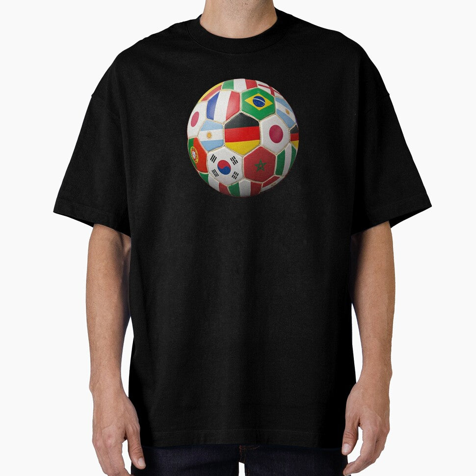 International Flags Soccer Ball Graphic by YounexxART