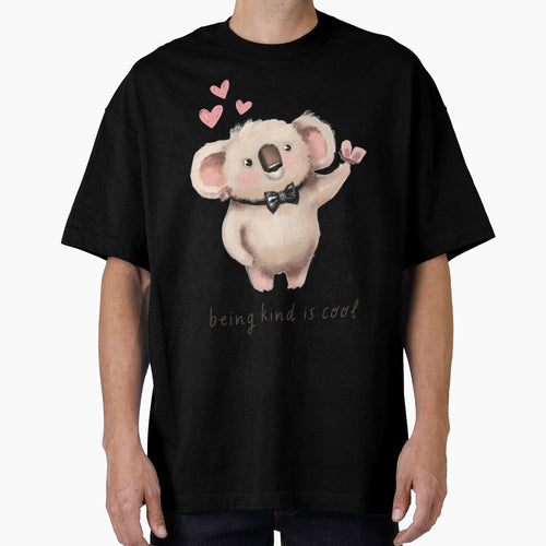 Adorable Koala with Bow Tie - "Being Kind is Cool" Inspirational Art by ddproducts