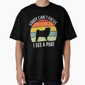 Cute Retro Sunset Pug lover design - white text by 29Bumblebee