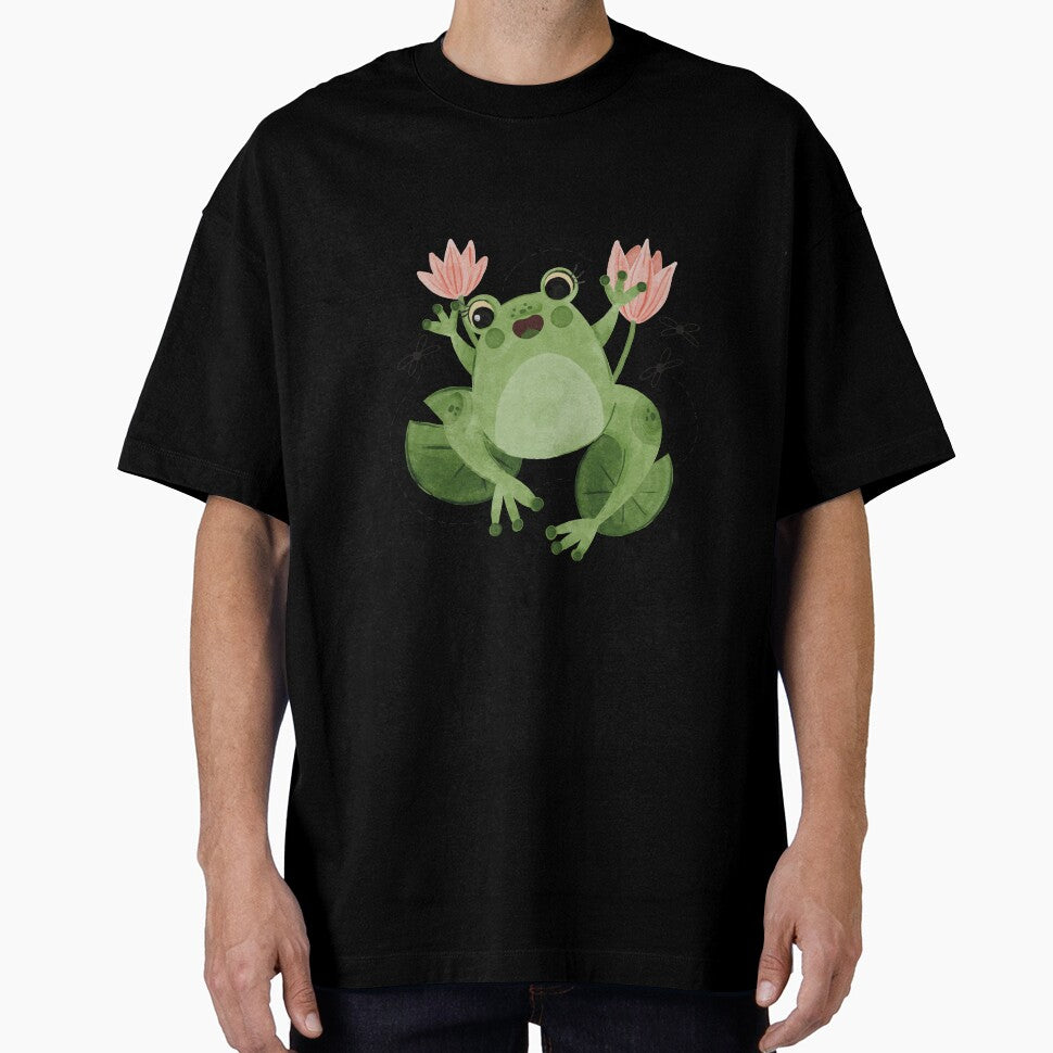 Cute Cottagecore Aesthetic Frog by FreeMood