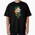 Ireland Soccer Flame Design – Abstract Football with Tricolor Swirls by haitrieuic96