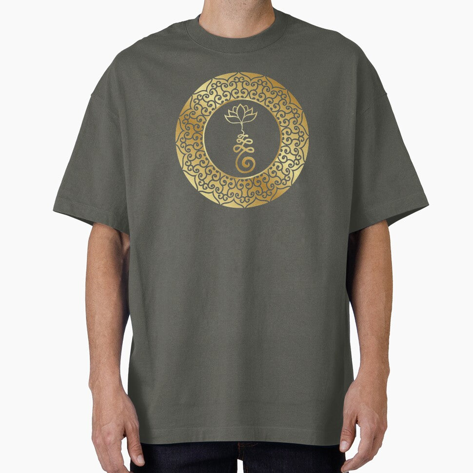 Golden Lotus Mandala by S Cube Design