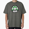8Bit - Green Mushroom 1Up by Rubecula